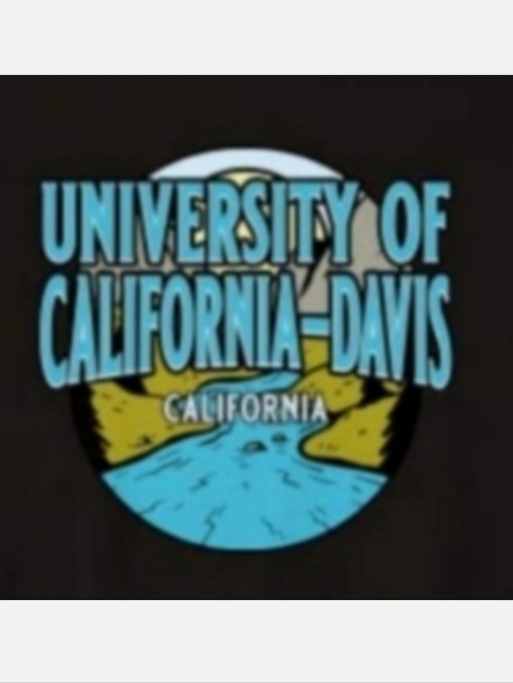 UC Davis Vintage Souvenir Short Sleeve Premium Cotton Souvenir Tee Shirt